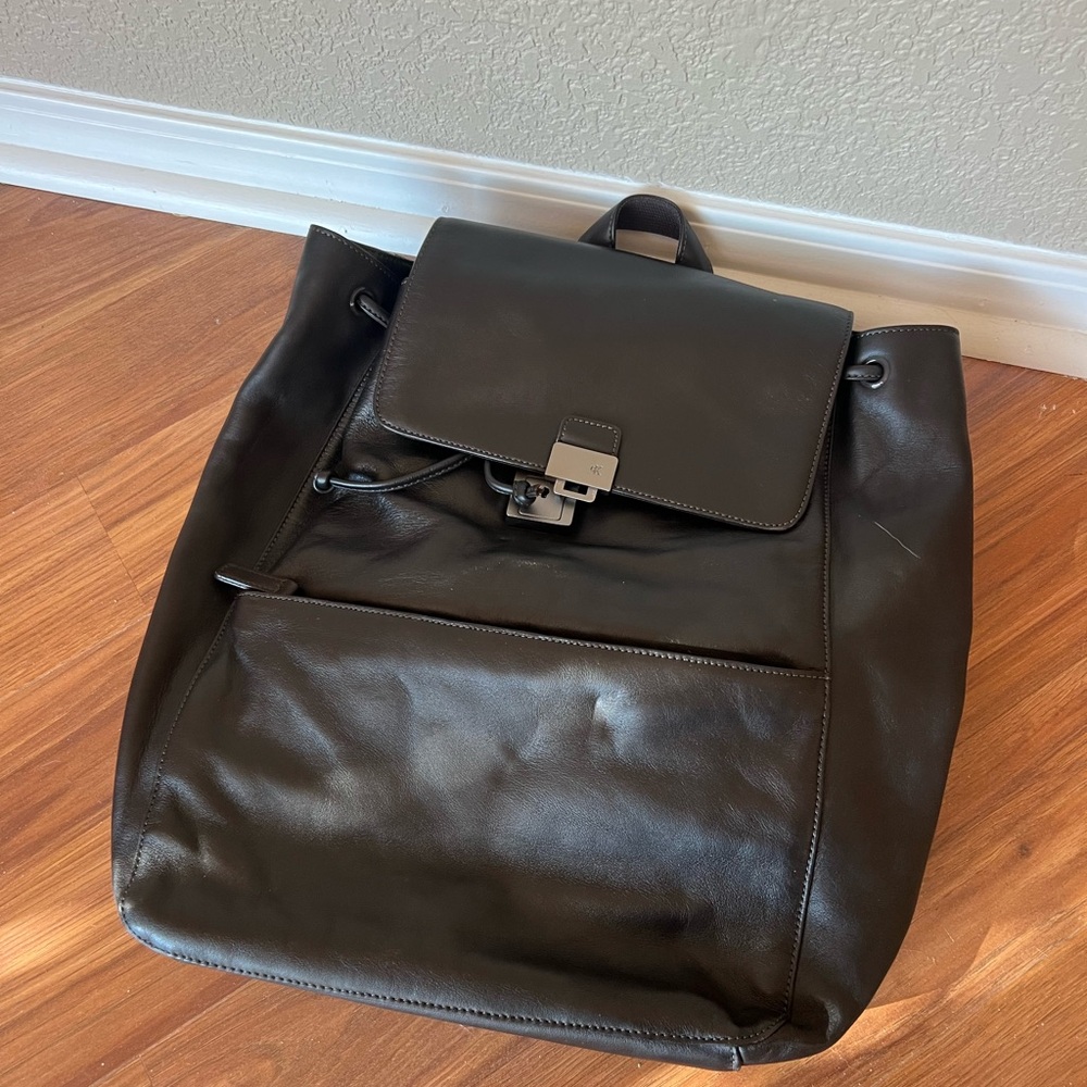 Beautiful Calvin kind leather backpack